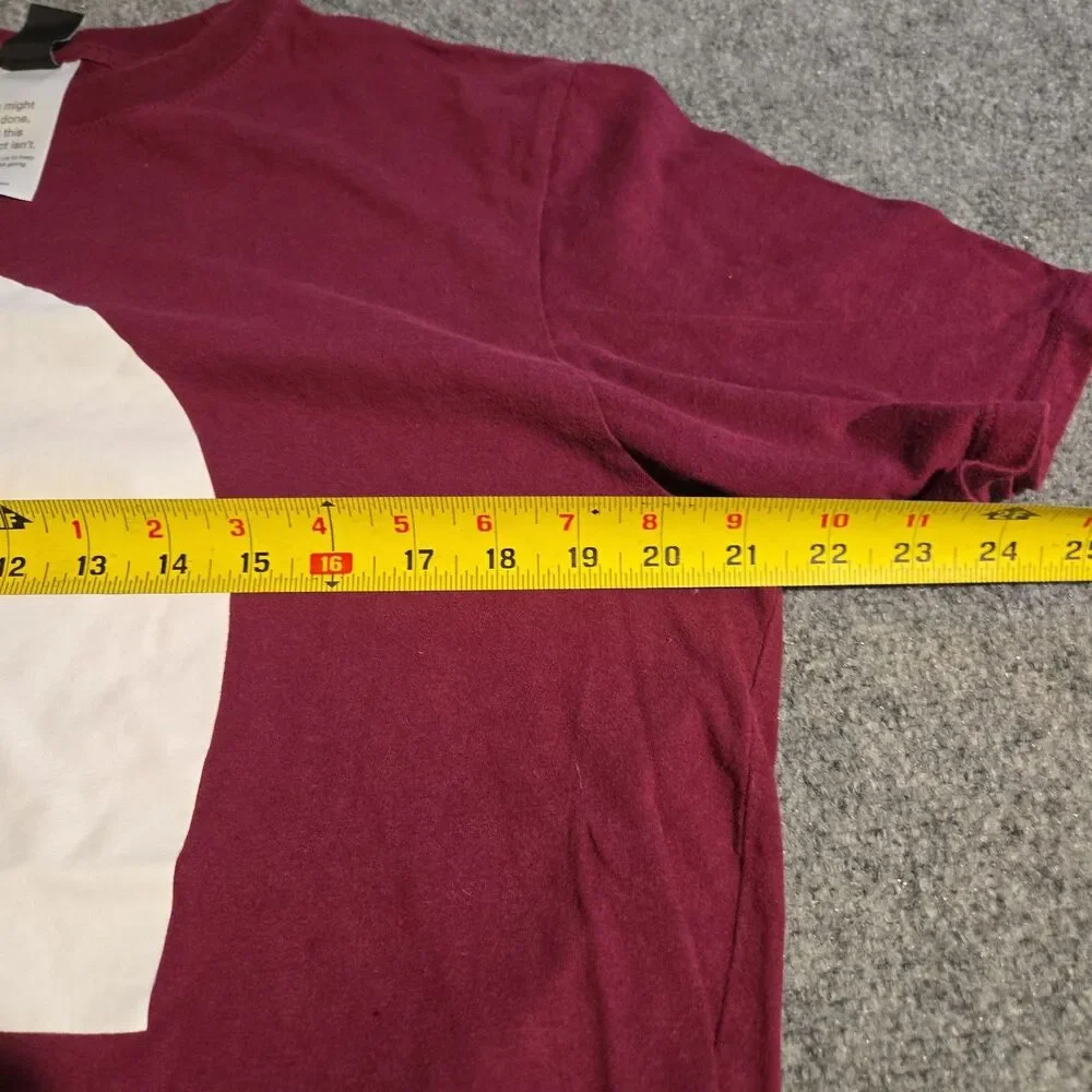 The North Face T-Shirt Mens Size Large Red Short Sleeve Pullover Casual Cotton